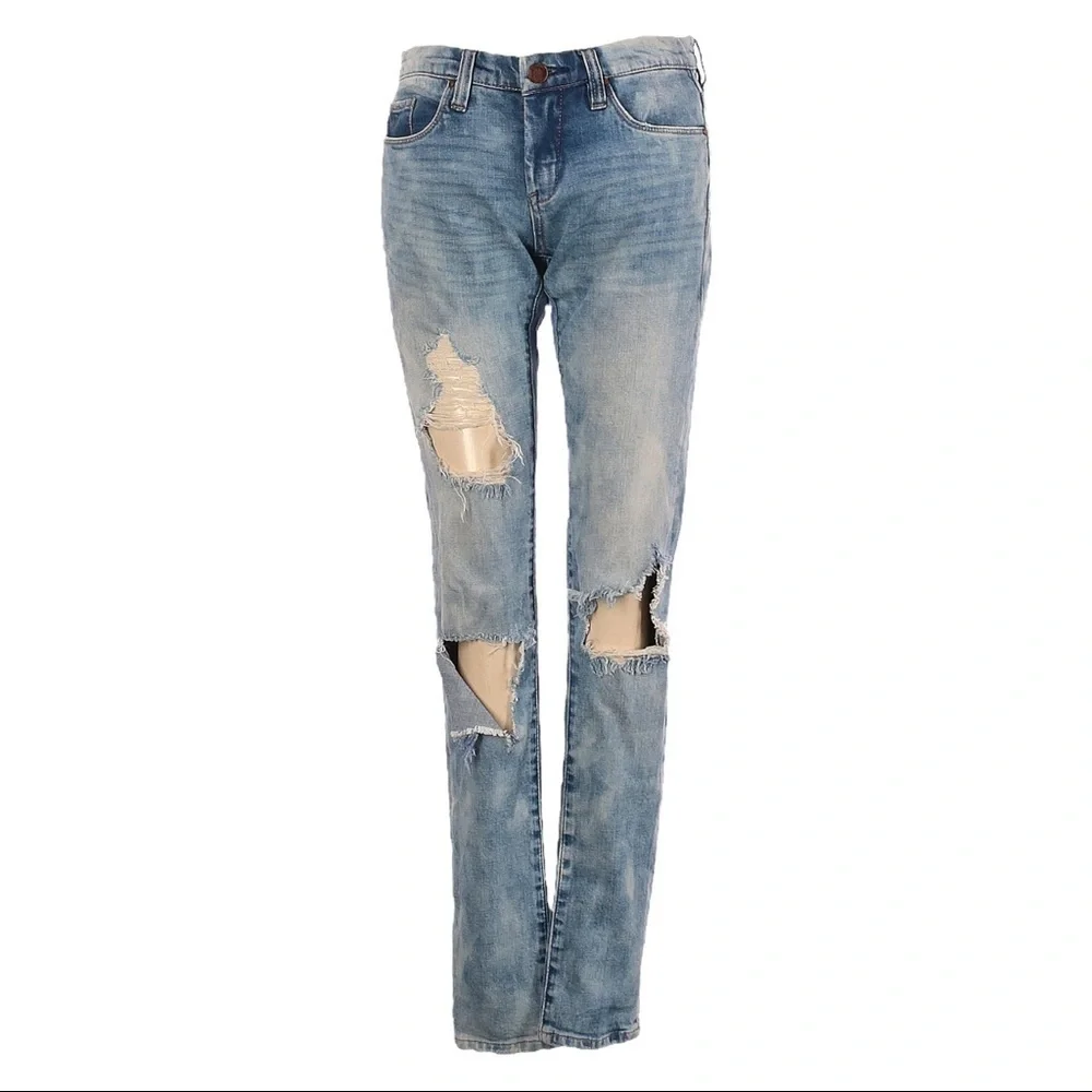 Blank NYC Distressed Busted Knee Acid Tie Dye Wash Skinny Jeans Size 25